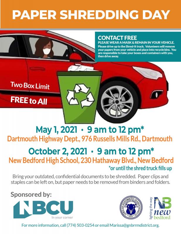 May 1 is Paper Shredding Day Dartmouth